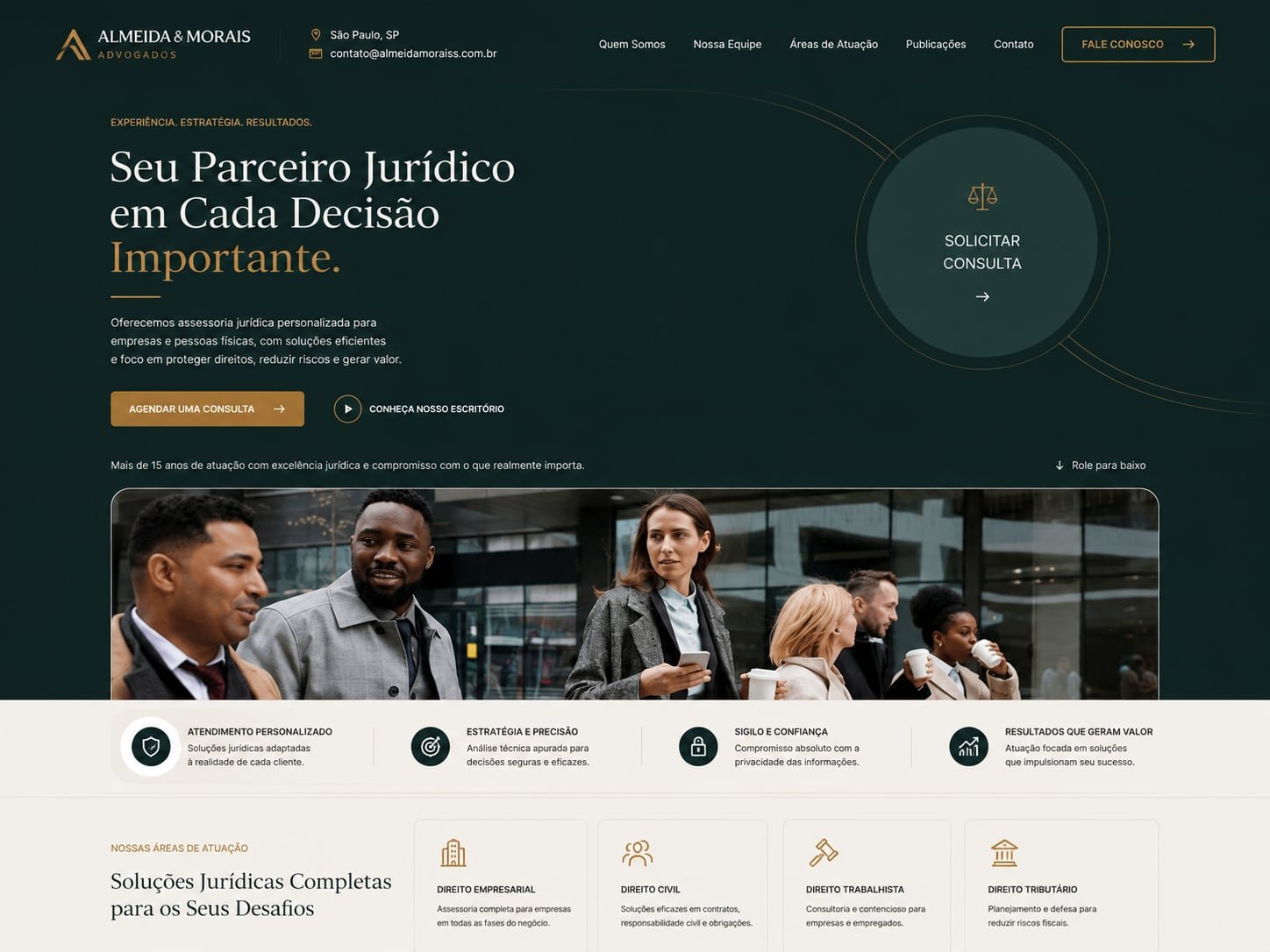 Prévia de site institucional